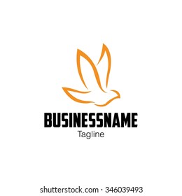 Dove and Peace Logo Vector Template