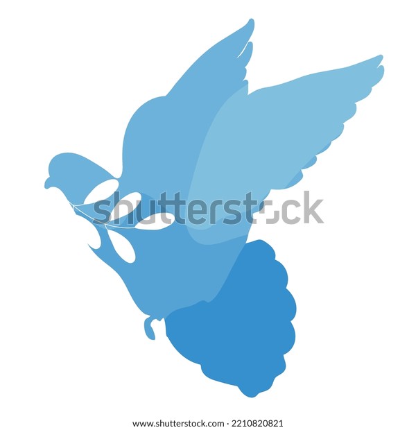 Dove Peace Olive Branch Vector Illustration Stock Vector Royalty Free 2210820821 Shutterstock