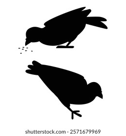 Dove of Peace Silhouette in Flight