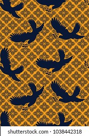 Dove of Peace. Textile fashion african print fabric super wax.