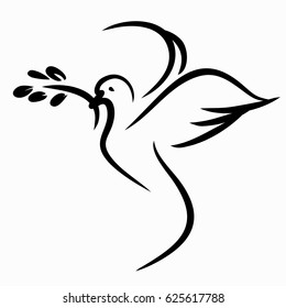 dove of peace vector