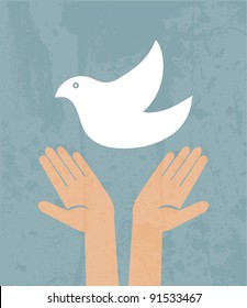 Dove of Peace Vector