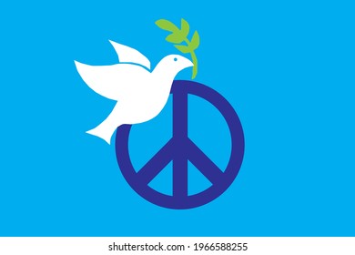 Dove of peace, vector art