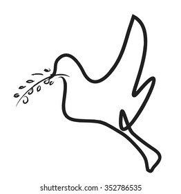 dove of peace, vector design element