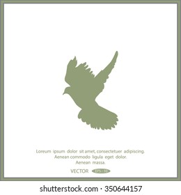 Dove of Peace vector icon