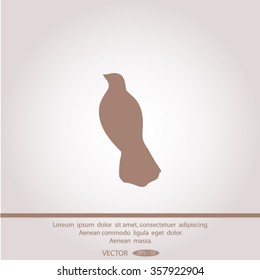 Dove of Peace vector icon