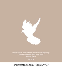 Dove of Peace vector icon