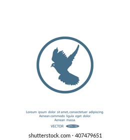 Dove of Peace vector icon