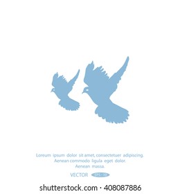 Dove of Peace vector icon