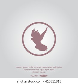 Dove of Peace vector icon