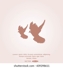 Dove of Peace vector icon