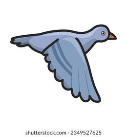 Dove of peace vector icon.Color vector icon isolated on white background dove of peace.