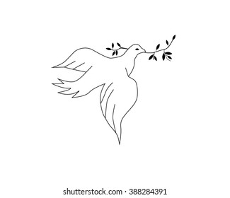 Dove of Peace Vector Illustration
