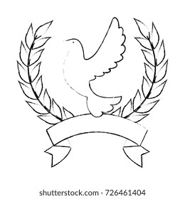 dove of peace with wrench