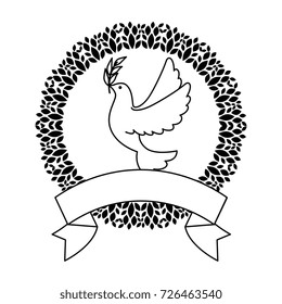dove of peace with wrench