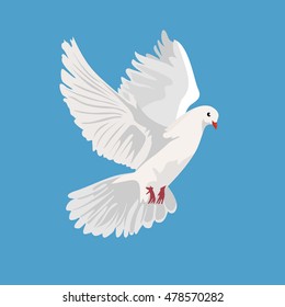 dove, pigeon, vector illustration