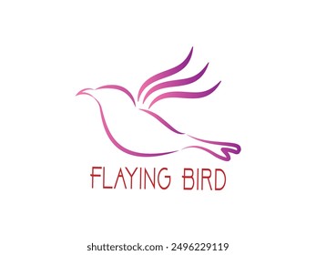 Dove silhouette. Pigeon black icon on white background,Flying eagle symbol, Flying Wings Bird Logo abstract design vector,Bird logo,Vector bird in gradient style,