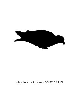 Dove silhouette sign. Eats a dove sign