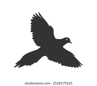 dove silhouette vector art design, illustration