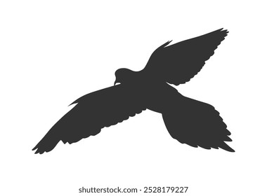 dove silhouette vector art design, illustration