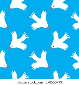 Dove in the sky pattern