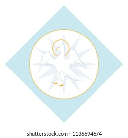 The dove is a symbol of the Christian religion