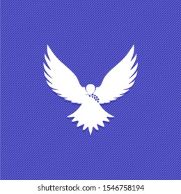 Dove, a symbol of peace and purity. The biblical symbol of the Holy Spirit.
