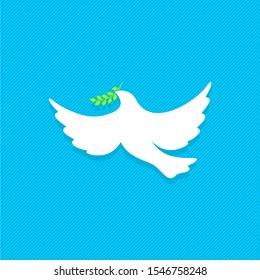 Dove, a symbol of peace and purity. The biblical symbol of the Holy Spirit.