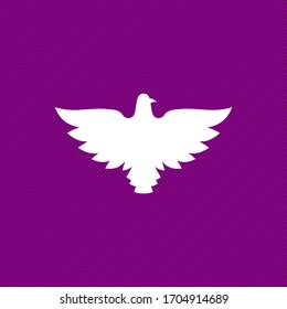 Dove, a symbol of peace and purity. The biblical symbol of the Holy Spirit.