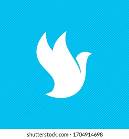 Dove, a symbol of peace and purity. The biblical symbol of the Holy Spirit.