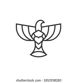 Dove, a symbol of peace and purity. The biblical symbol of the Holy Spirit.