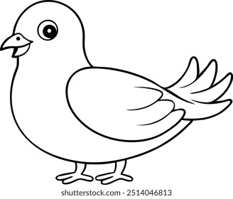 dove  this is a editable eps file vector silhouette illustration 