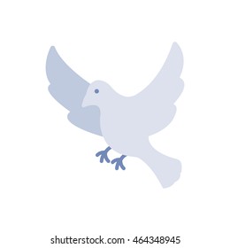 Dove vector icon. flat design.