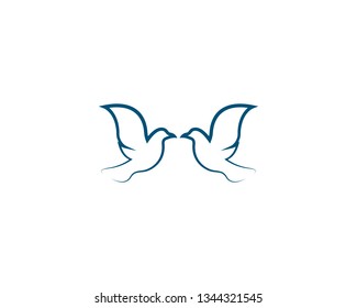 Dove vector icon illustration