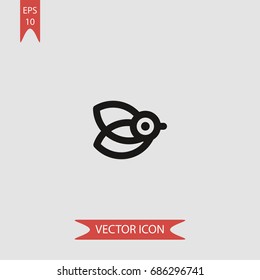 Dove vector icon, illustration symbol