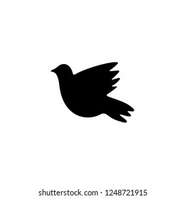 dove vector icon. dove sign on white background. dove icon for web and app