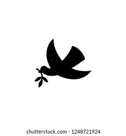 dove vector icon. dove sign on white background. dove icon for web and app