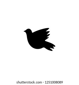 dove vector icon. dove sign on white background. dove icon for web and app