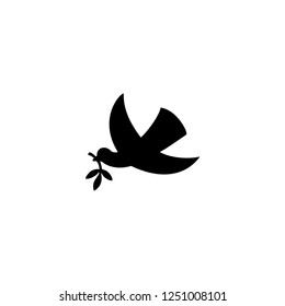 dove vector icon. dove sign on white background. dove icon for web and app