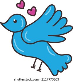 dove Vector illustration on a transparent background.Premium quality symmbols.Vector line flat icon for concept and graphic design.
