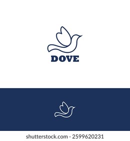 Dove vector Logo design template