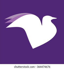 Dove vector logotype. Dove logo. Dove symbol. Bird dove monogram. Peace world bird. Bird vector logo. Dove silhouette logo,Globe union brand logo, care clinic logo, togetherness concept logo.Dove logo
