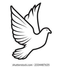 dove vector, symbol of peace and hope, bird of peace, spirit of god