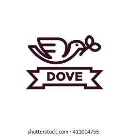 Dove Vector Template

