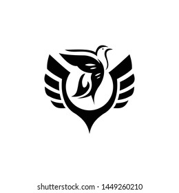 dove woth wing logo template