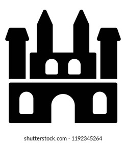 Dover castle is a british medieval fortification with pillars and towers 