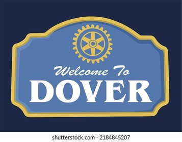 Dover Delaware With Blue Background 