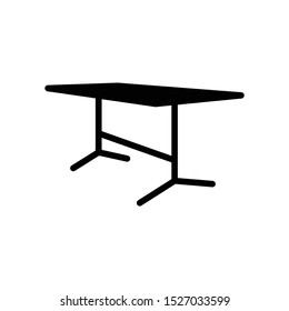 Dovetail dinning table vector icon design