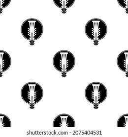Dowel Icon Seamless Pattern, Dowel For Screw Fastening Vector Art Illustration