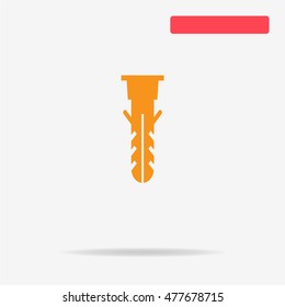 Dowel icon. Vector concept illustration for design.